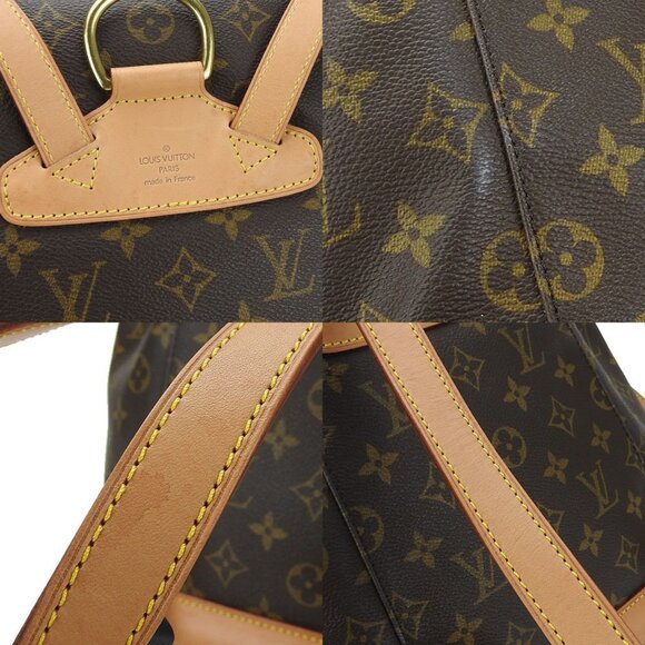 LOUIS VUITTON Brown Monogram Leather Backpack - Picture 6 of 9